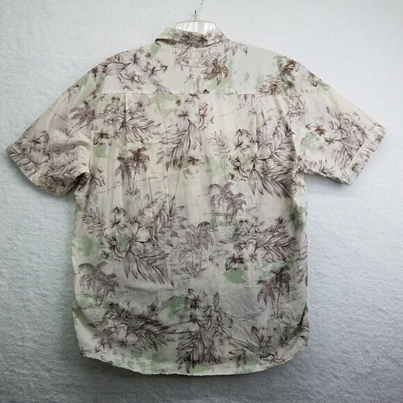Tommy Bahama Shirt Mens Large Hawaiian Tropical Palm Trees Flowers Short Sleeve - Picture 11 of 11